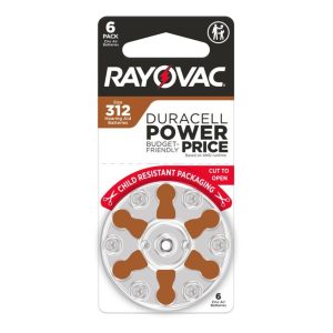 Pilas Auditivas Rayovac Tamaño 312