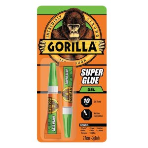 GORILLA SUPER GLUE GEL TUBOS 2 Pack 3G